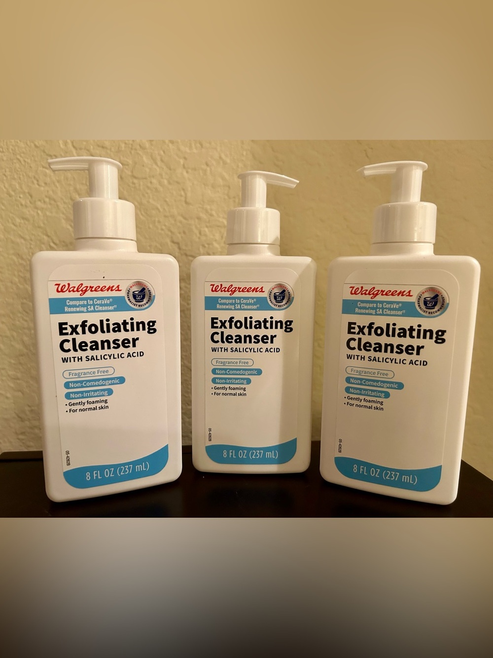 (3) Walgreens Exfoliating Cleanser with Salicylic Acid 8 oz each